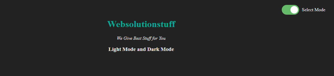 How_To_Toggle_Between_Dark_Mode_Website_using_jQuery