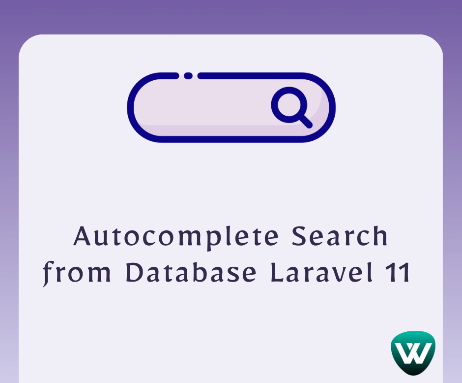 Autocomplete Search from Database in Laravel 11