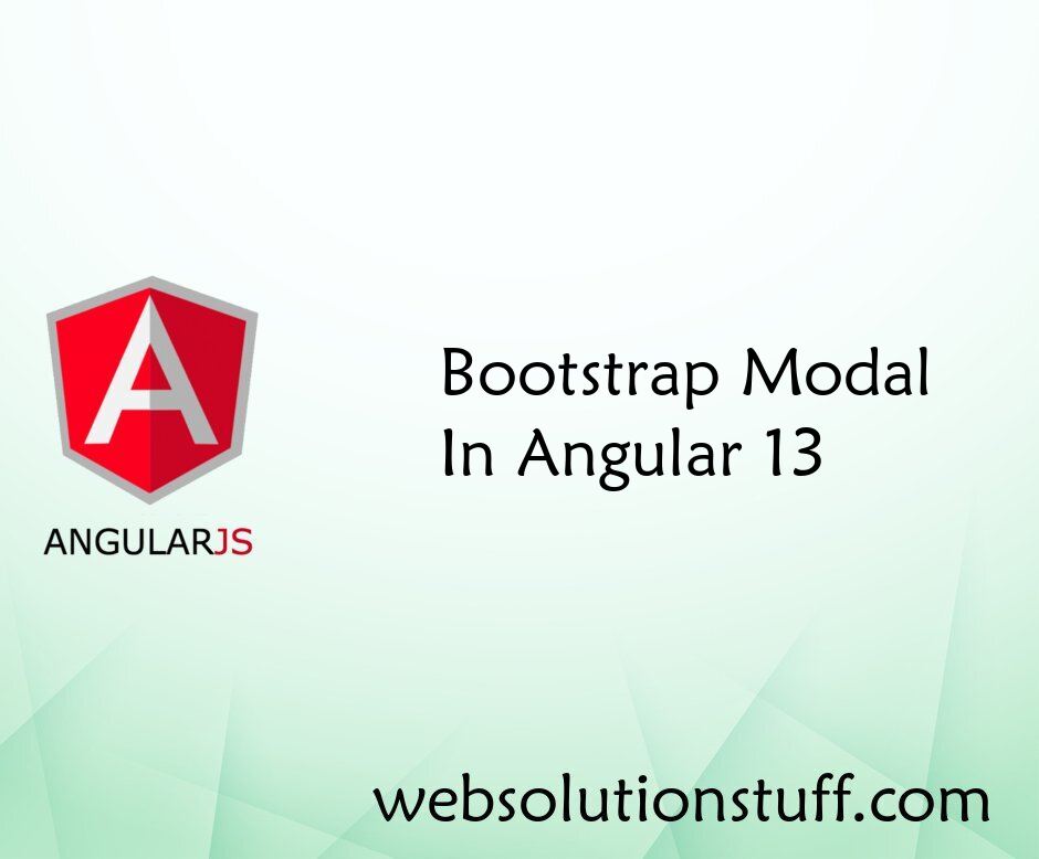 Bootstrap Modal In Angular 13