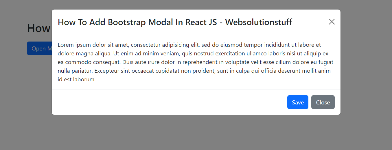 how_to_add_bootstrap_modal_in_react_js_output