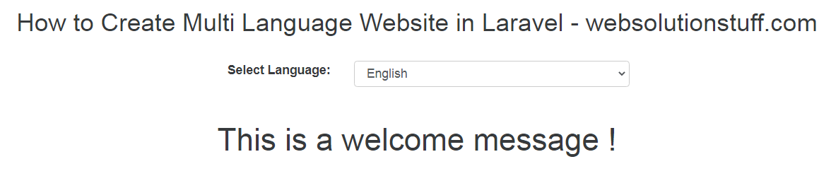 How to Create Multi Language Website English