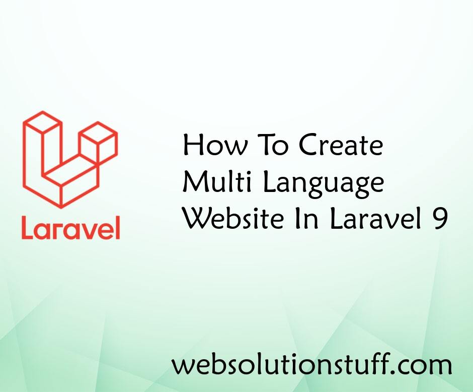 How To Create Multi Language Website In Laravel 9