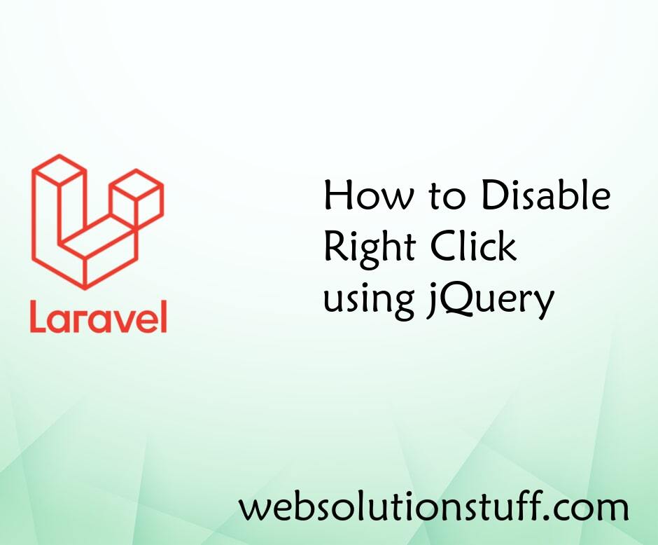 How to Disable Right Click using jQuery