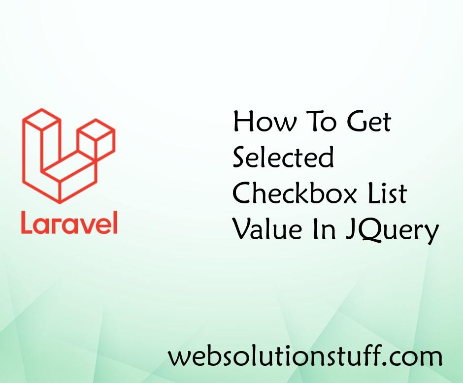 How To Get Selected Checkbox List Value In Jquery