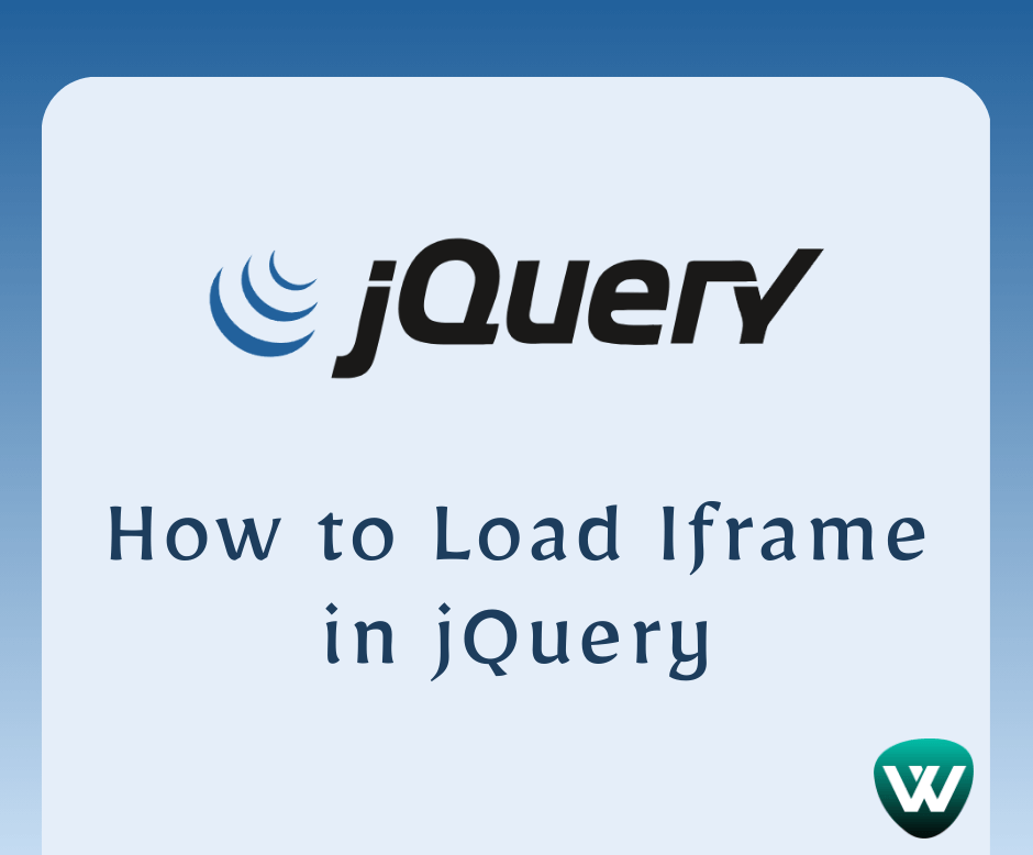 How to Load Iframe in jQuery onload Event