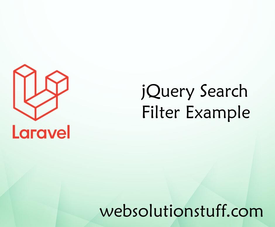 Jquery Search Filter Example