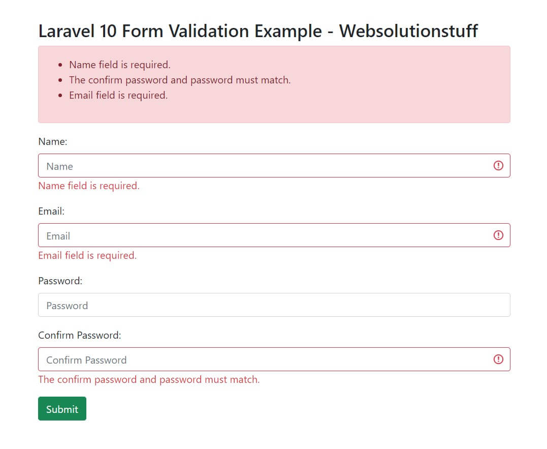 laravel_10_form_validation_example_output