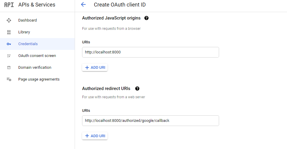 laravel_9_socialite_login_with_google_create_0auth_client_id